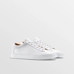 Koio Capri White Italian Leather Sneakers  US W5